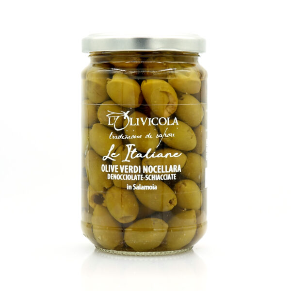 OLIVE VERDI NOCELLARA DENOCCIOLATE IN SALAMOIA OLIVE VERDI NOCELLARA DENOCCIOLATE IN SALAMOIA