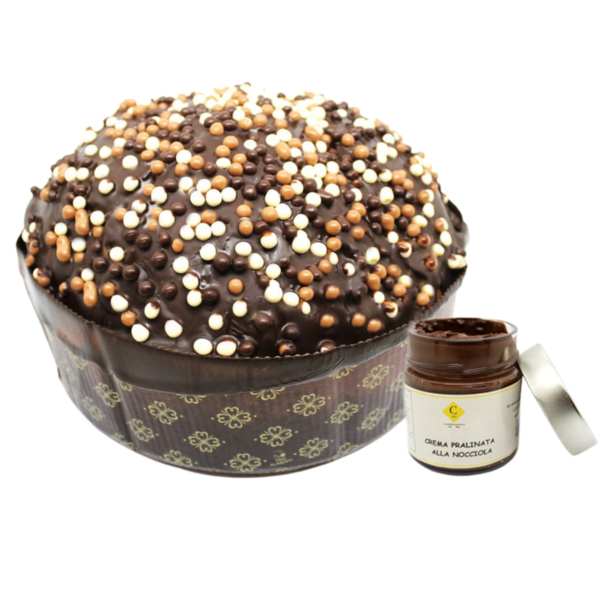 Praline with three chocolates Praline with three chocolates
